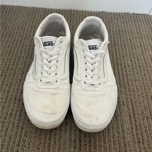 Mens White Vans - Old Skool